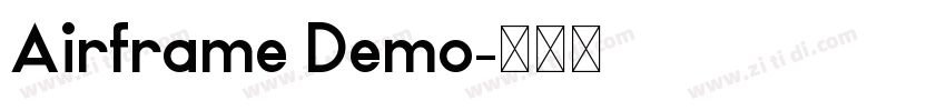 Airframe Demo字体转换